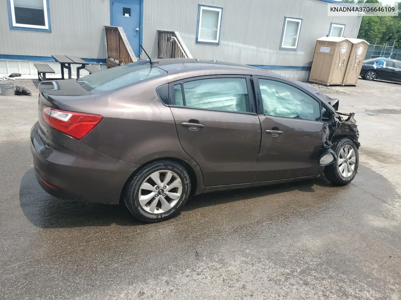 2016 Kia Rio Ex VIN: KNADN4A37G6646109 Lot: 59276695