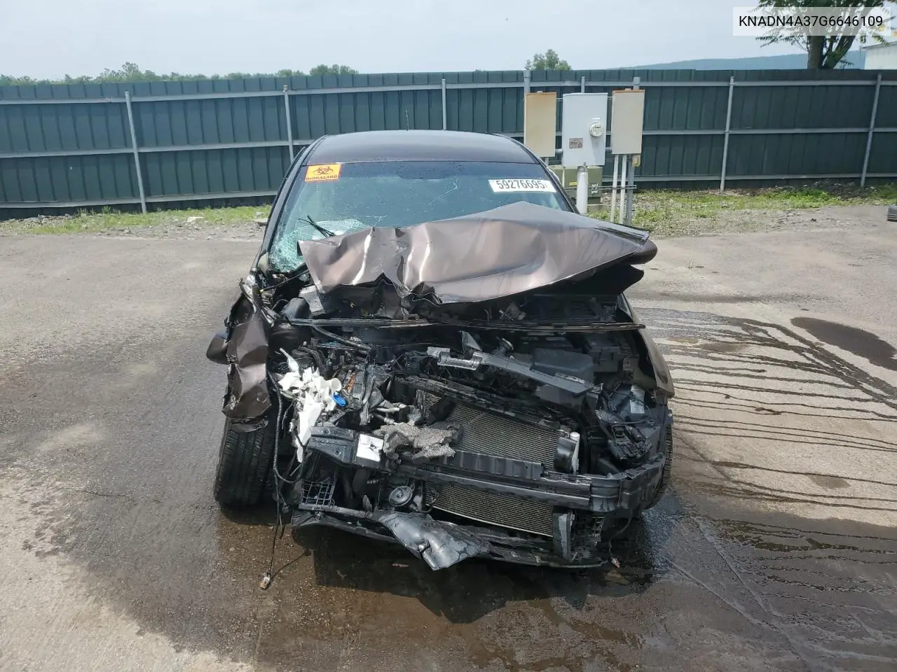 2016 Kia Rio Ex VIN: KNADN4A37G6646109 Lot: 59276695