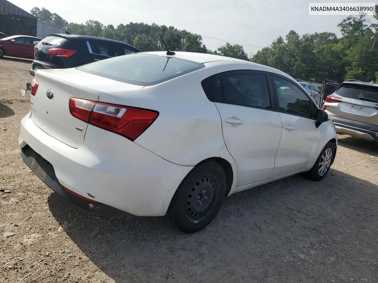 2016 Kia Rio Lx VIN: KNADM4A34G6638990 Lot: 62266865