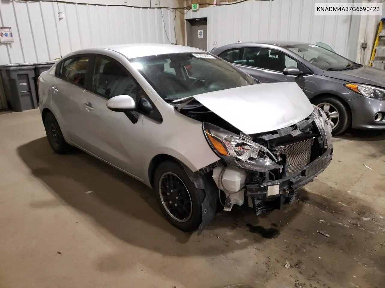 2016 Kia Rio Lx VIN: KNADM4A37G6690422 Lot: 62489615