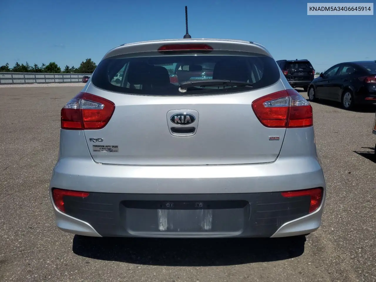 2016 Kia Rio Lx VIN: KNADM5A34G6645914 Lot: 62580085