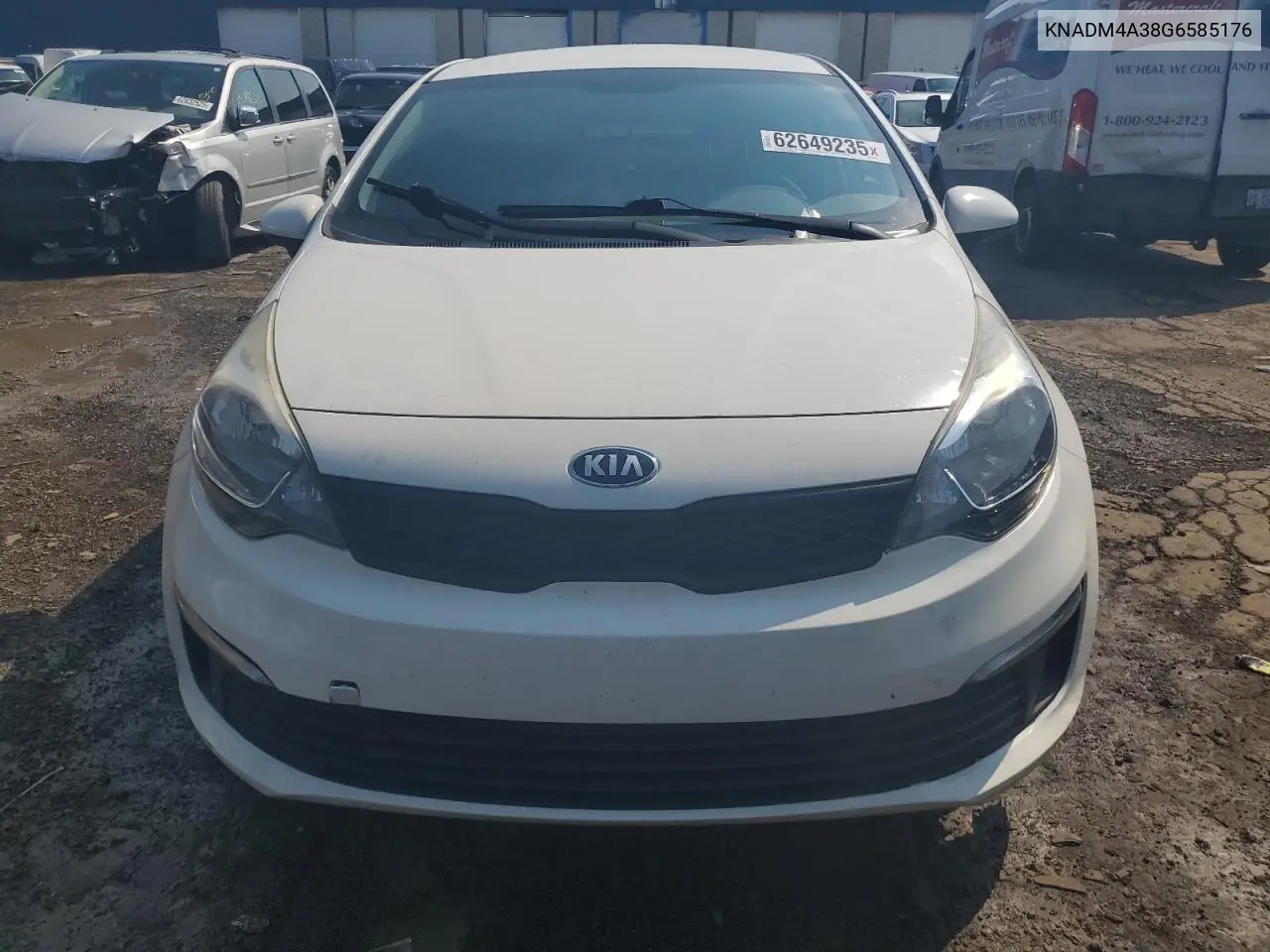 2016 Kia Rio Lx VIN: KNADM4A38G6585176 Lot: 62649235
