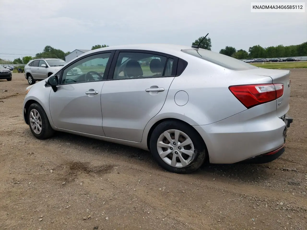 2016 Kia Rio Lx VIN: KNADM4A34G6585112 Lot: 62728645