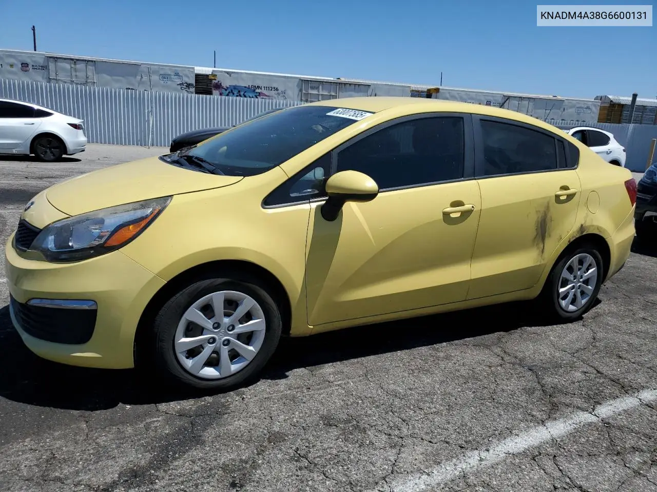 2016 Kia Rio Lx VIN: KNADM4A38G6600131 Lot: 63007585