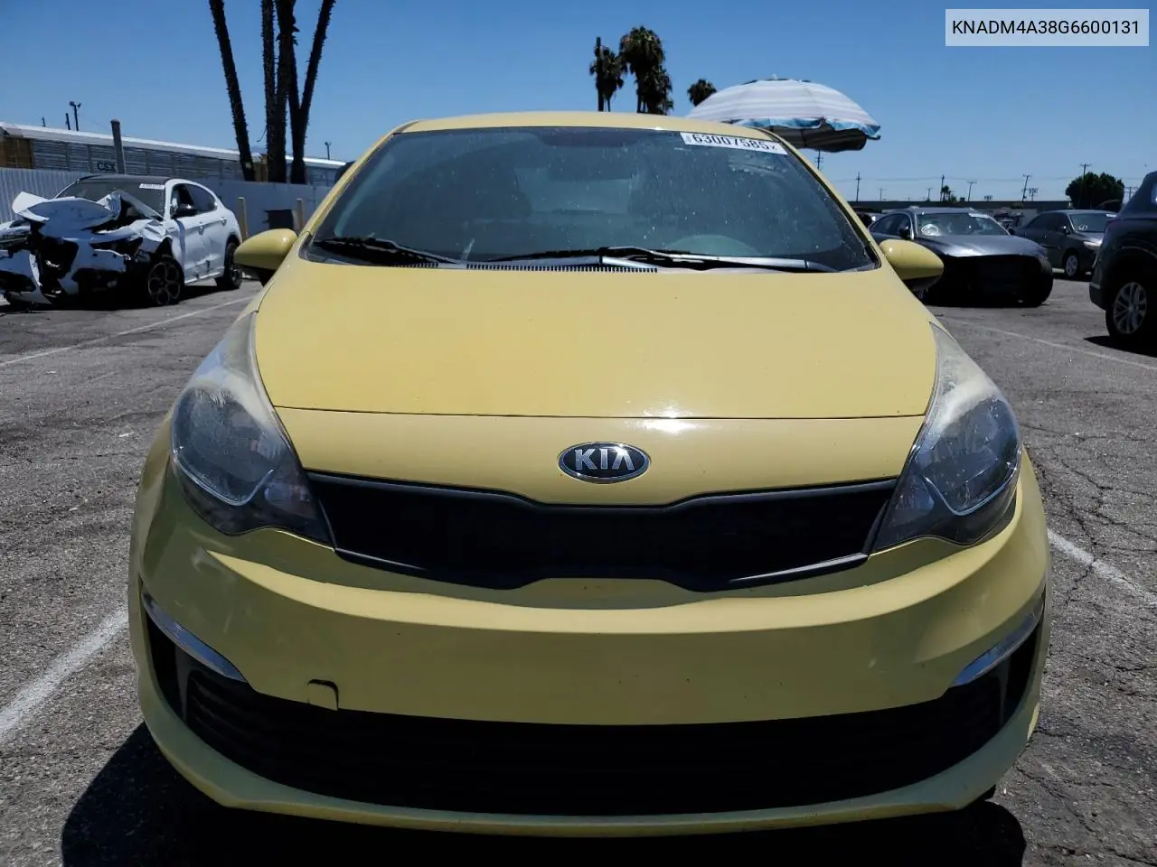 2016 Kia Rio Lx VIN: KNADM4A38G6600131 Lot: 63007585