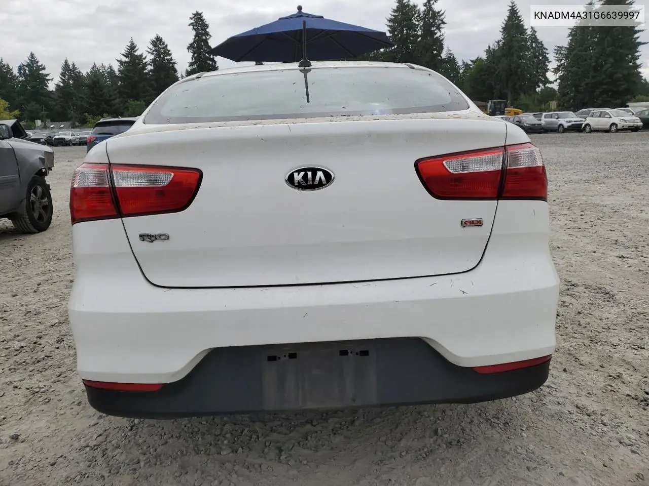 2016 Kia Rio Lx VIN: KNADM4A31G6639997 Lot: 64327745