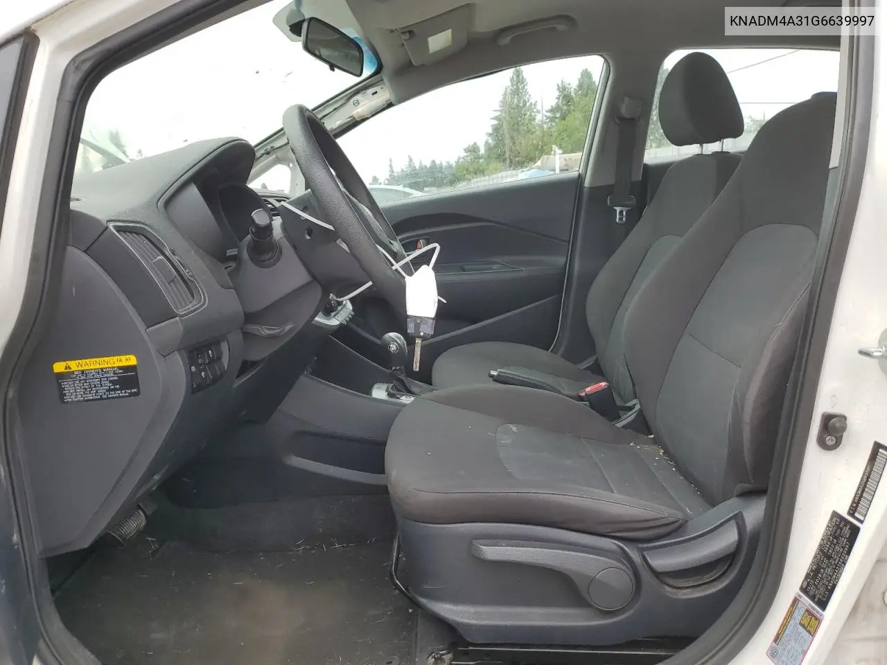 2016 Kia Rio Lx VIN: KNADM4A31G6639997 Lot: 64327745