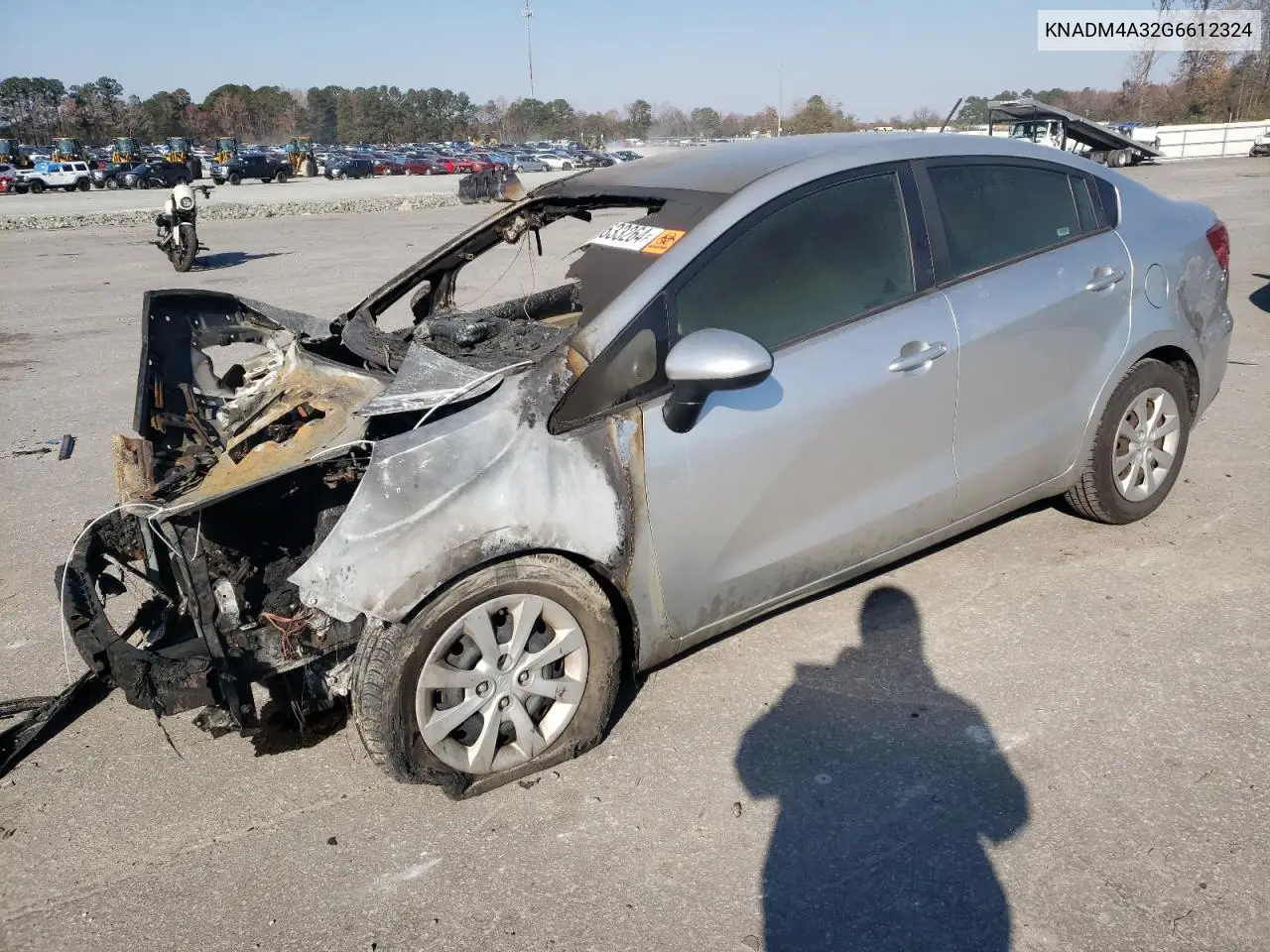 2016 Kia Rio Lx VIN: KNADM4A32G6612324 Lot: 83633264