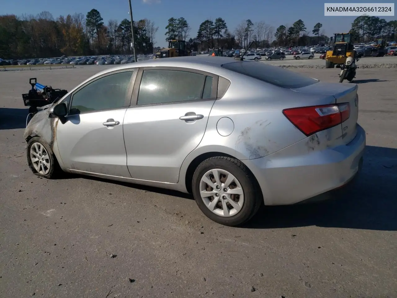 2016 Kia Rio Lx VIN: KNADM4A32G6612324 Lot: 83633264