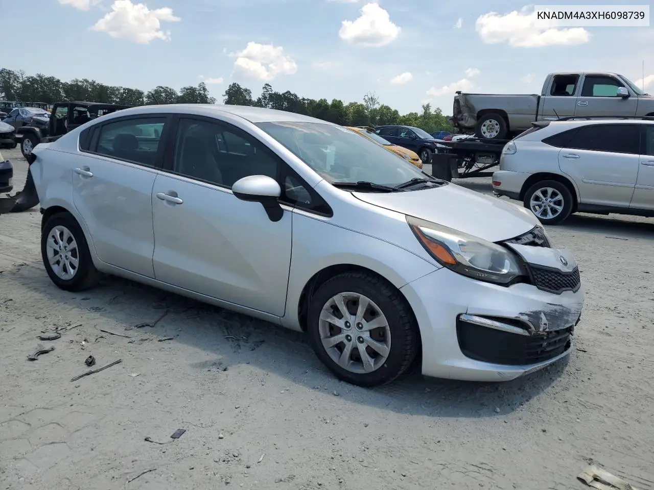 2017 Kia Rio Lx VIN: KNADM4A3XH6098739 Lot: 61633695