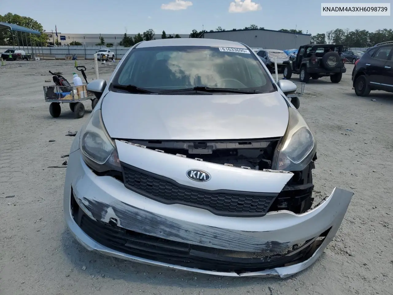 2017 Kia Rio Lx VIN: KNADM4A3XH6098739 Lot: 61633695