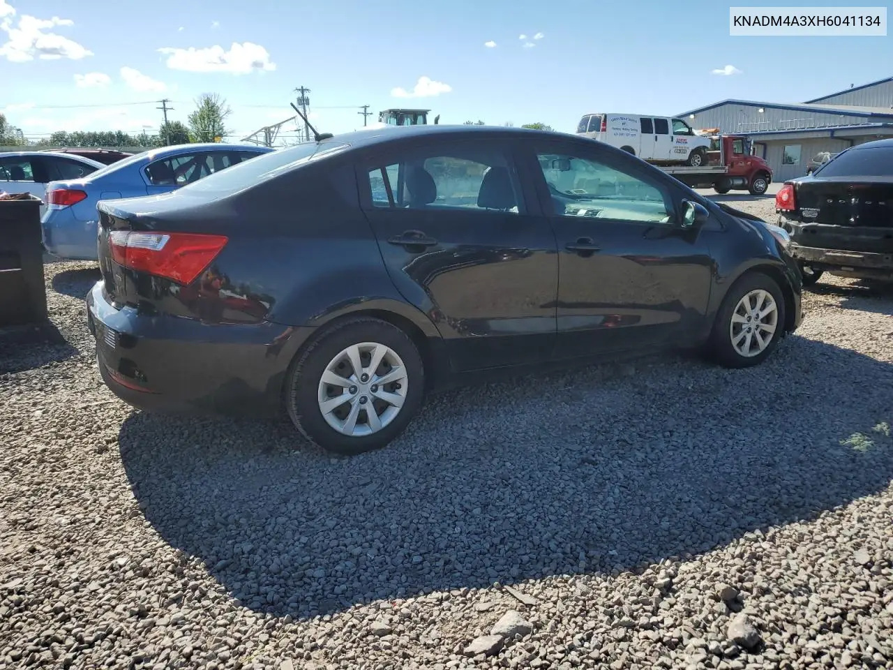 2017 Kia Rio Lx VIN: KNADM4A3XH6041134 Lot: 65331855