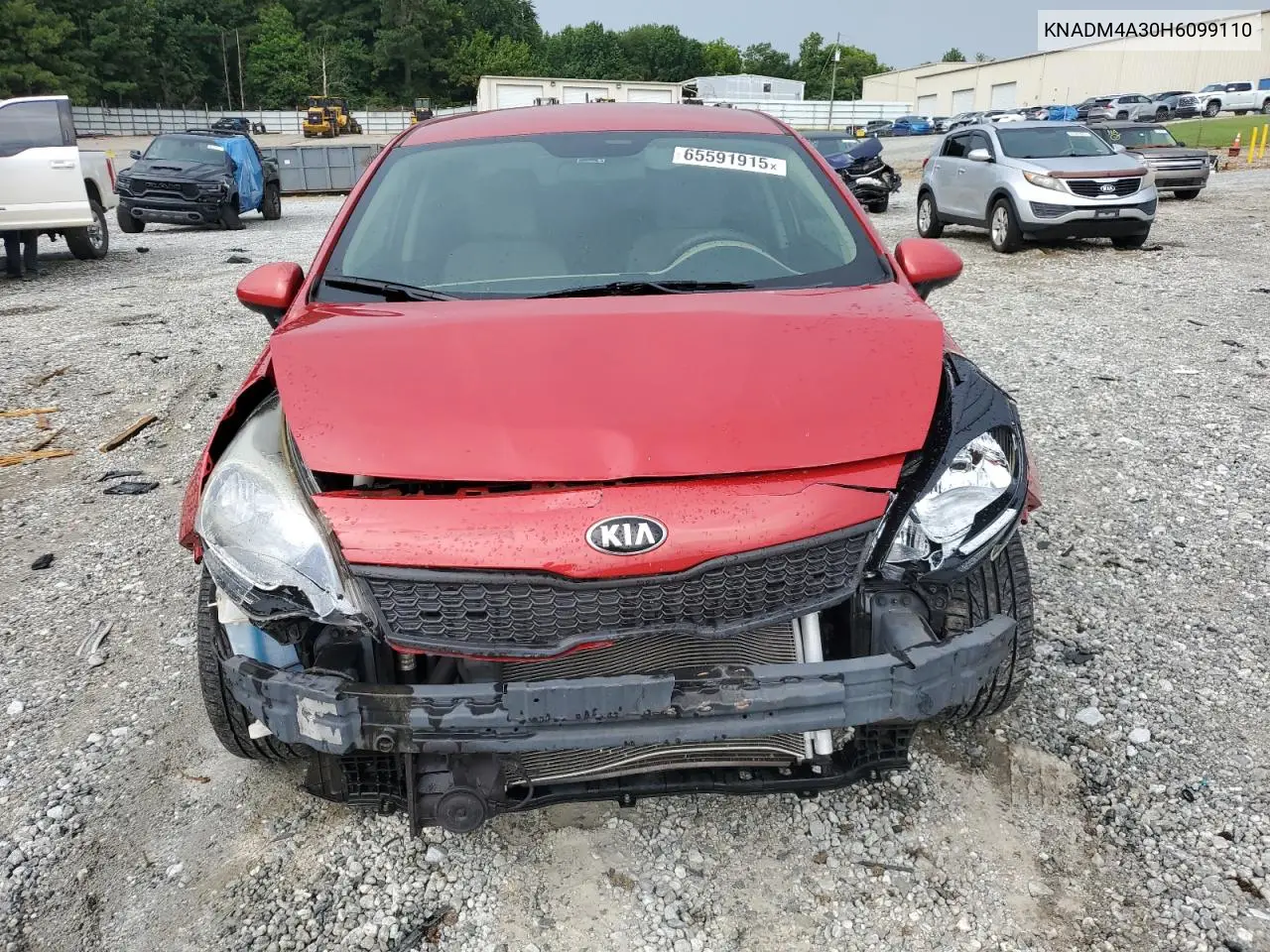 2017 Kia Rio Lx VIN: KNADM4A30H6099110 Lot: 65591915