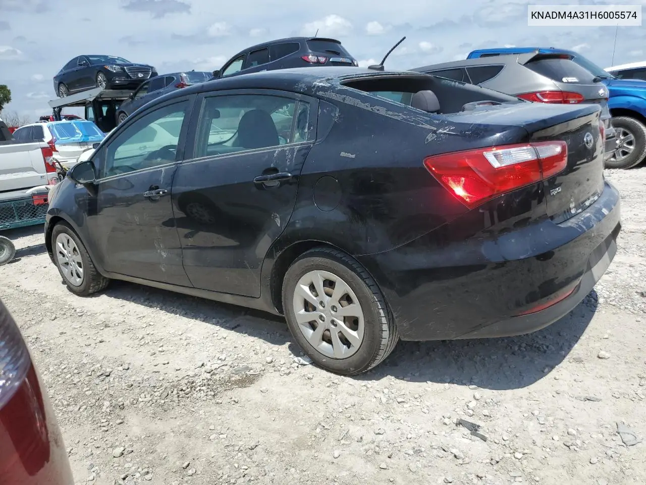 2017 Kia Rio Lx VIN: KNADM4A31H6005574 Lot: 65783635