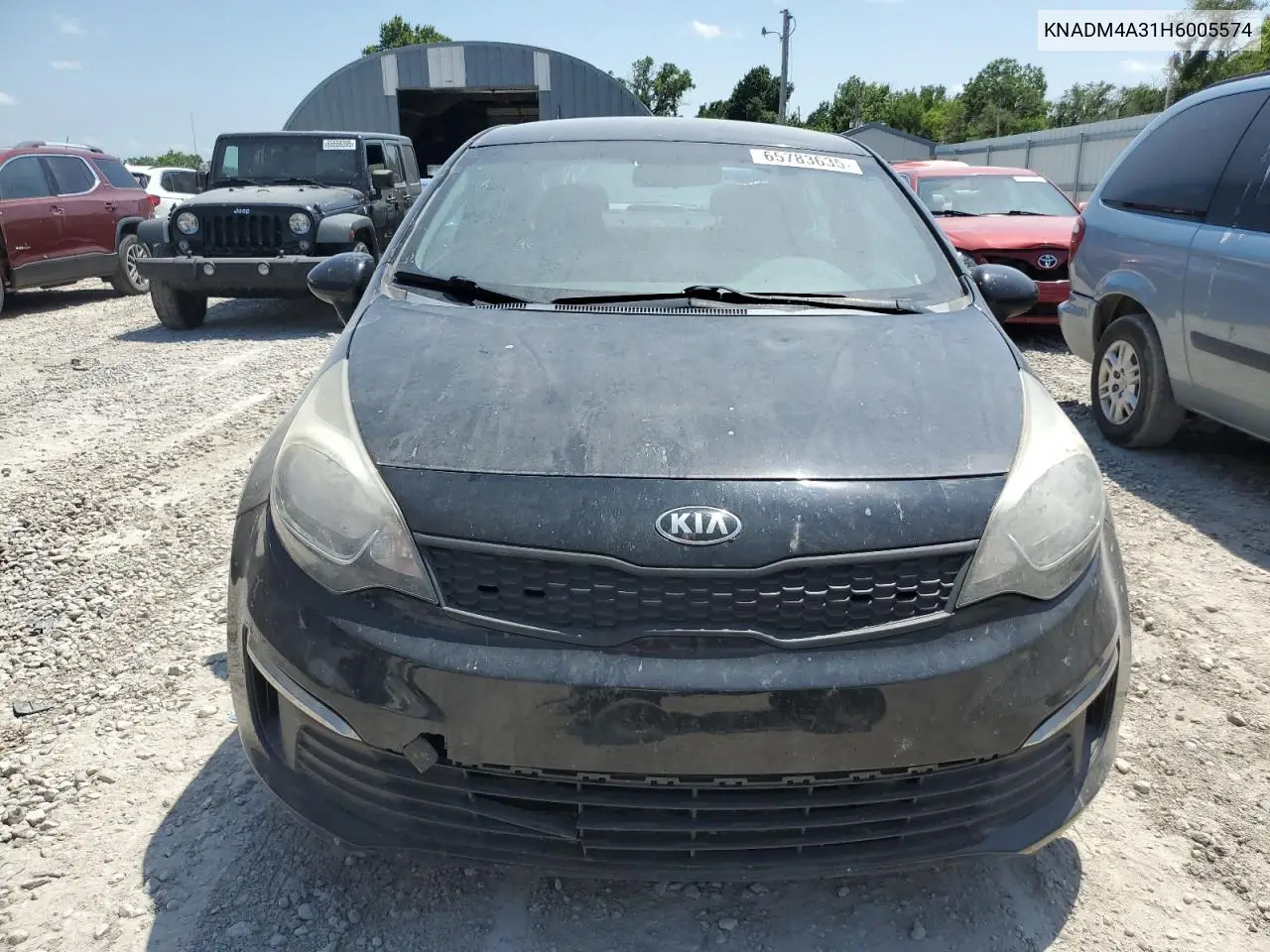 2017 Kia Rio Lx VIN: KNADM4A31H6005574 Lot: 65783635