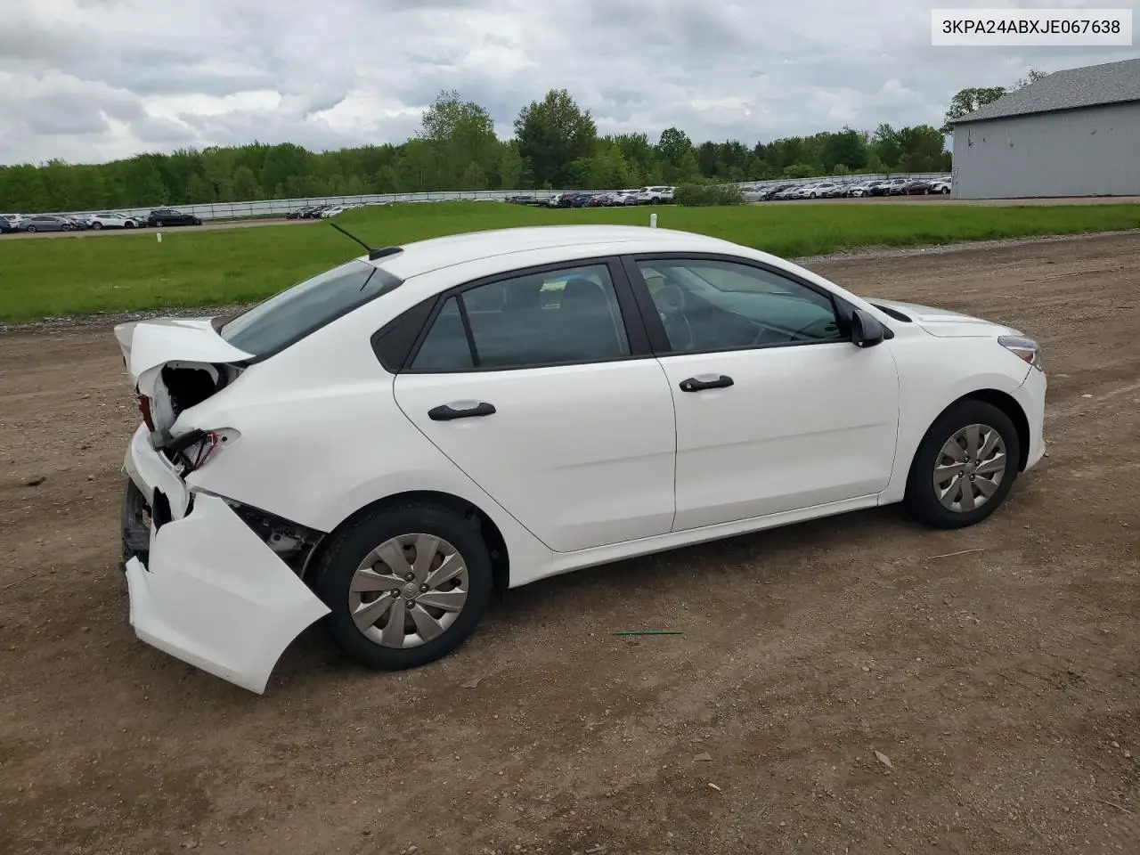 2018 Kia Rio Lx VIN: 3KPA24ABXJE067638 Lot: 56418275