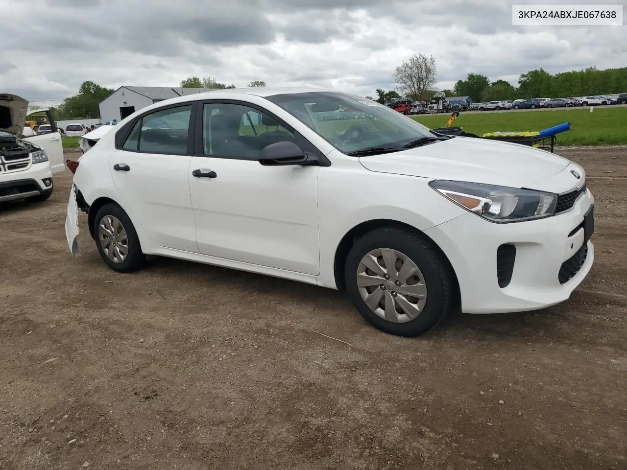 2018 Kia Rio Lx VIN: 3KPA24ABXJE067638 Lot: 56418275