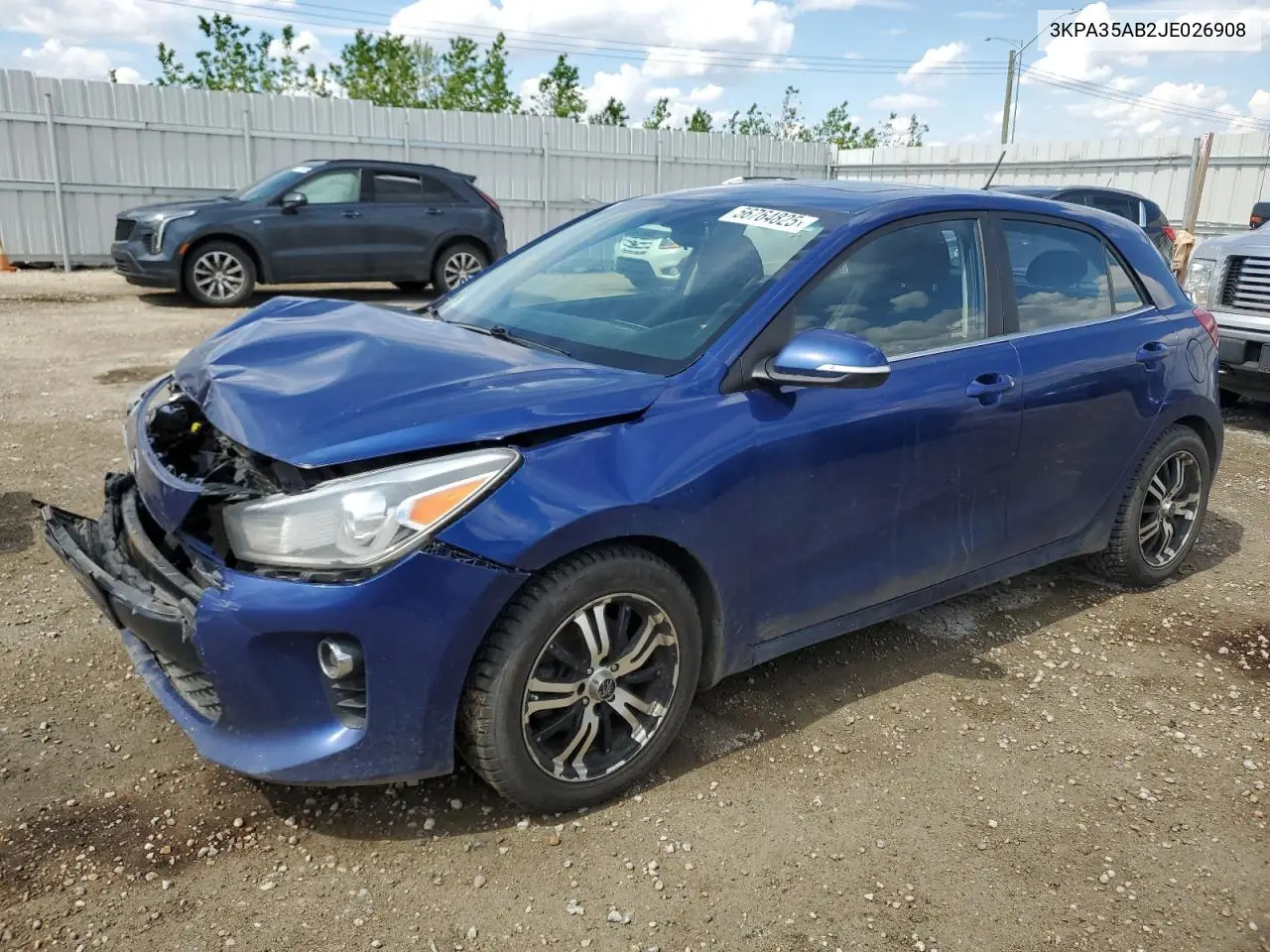 2018 Kia Rio Ex VIN: 3KPA35AB2JE026908 Lot: 56764825