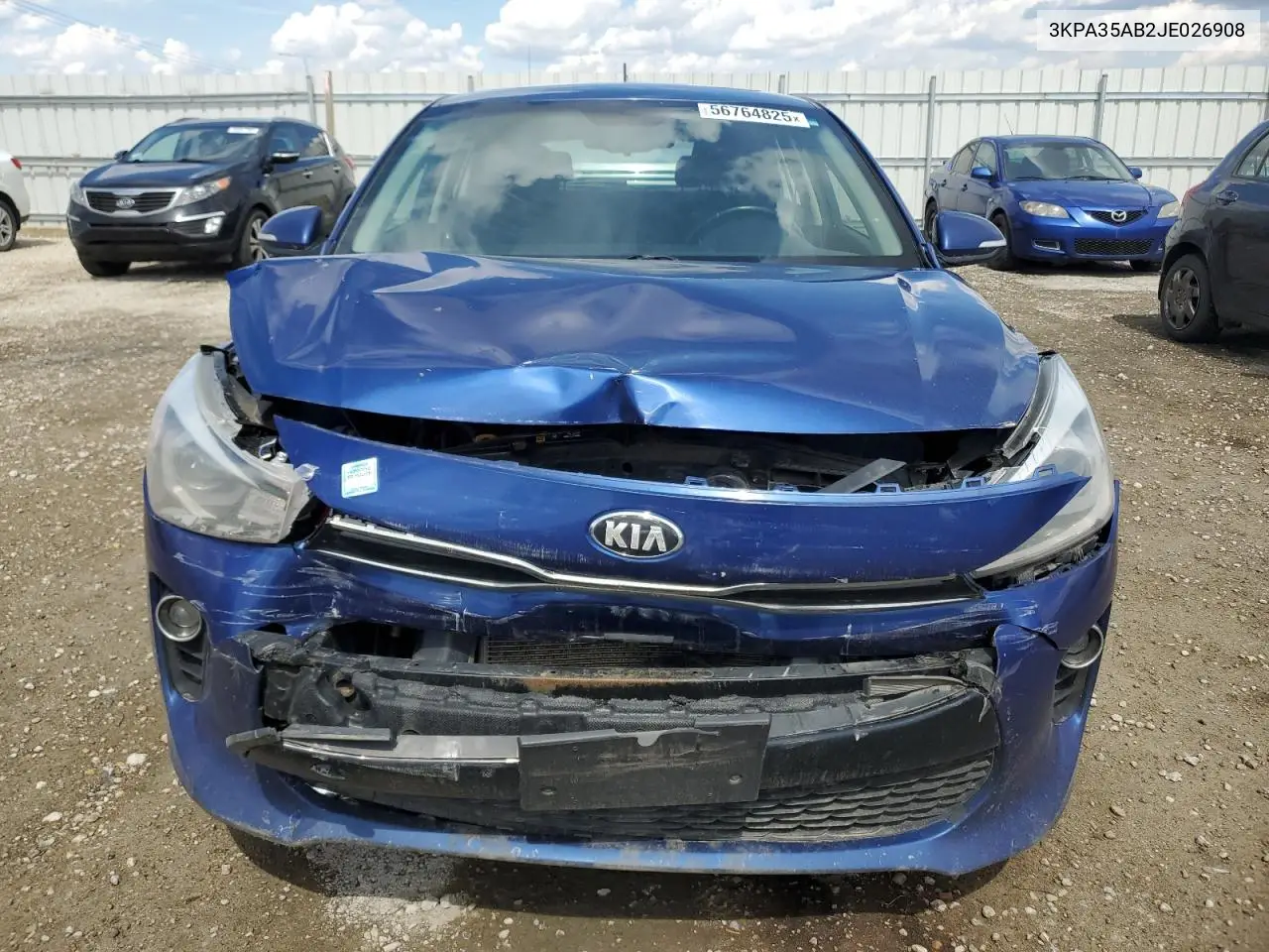 2018 Kia Rio Ex VIN: 3KPA35AB2JE026908 Lot: 56764825