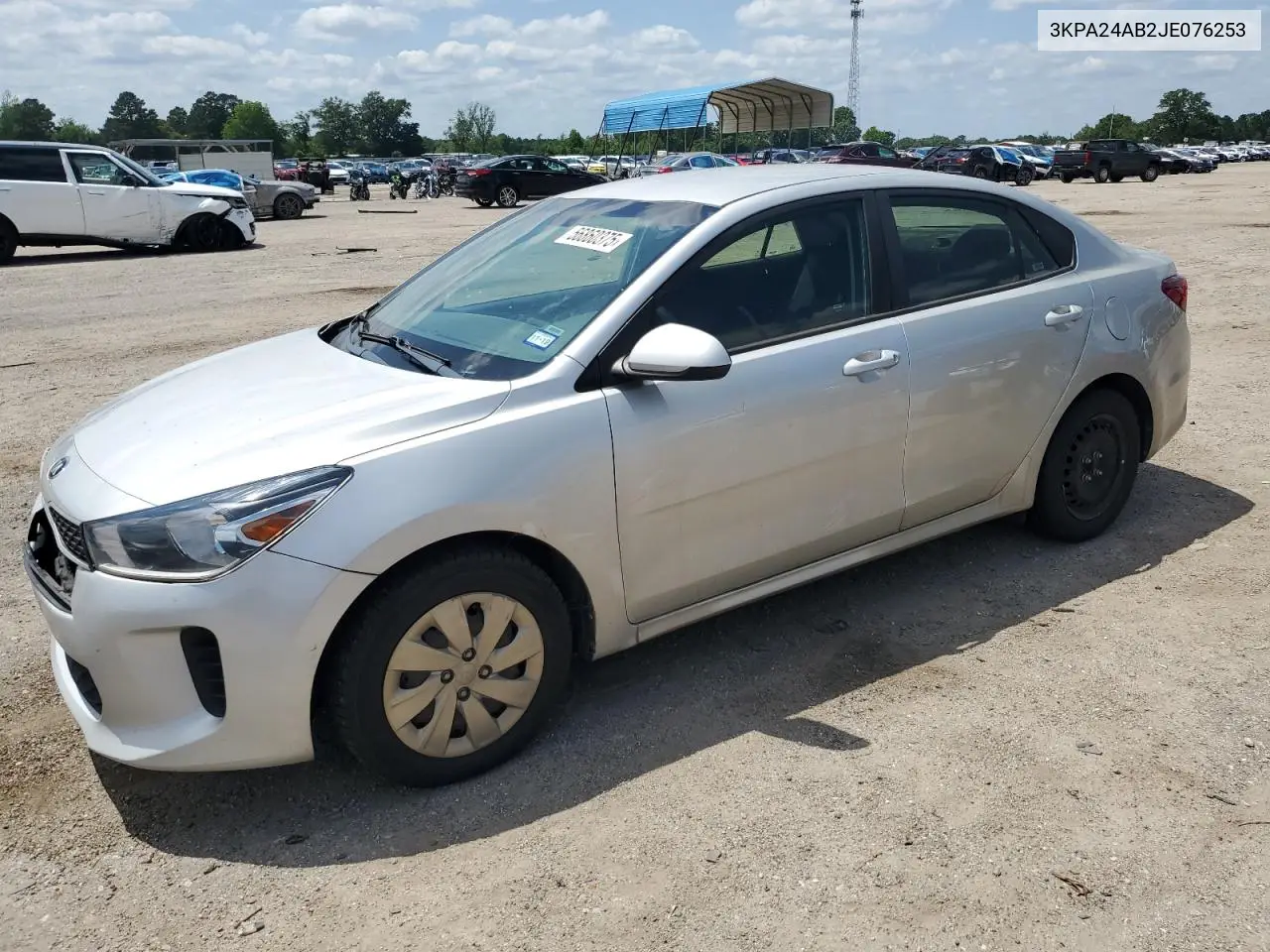 2018 Kia Rio Lx VIN: 3KPA24AB2JE076253 Lot: 56860375