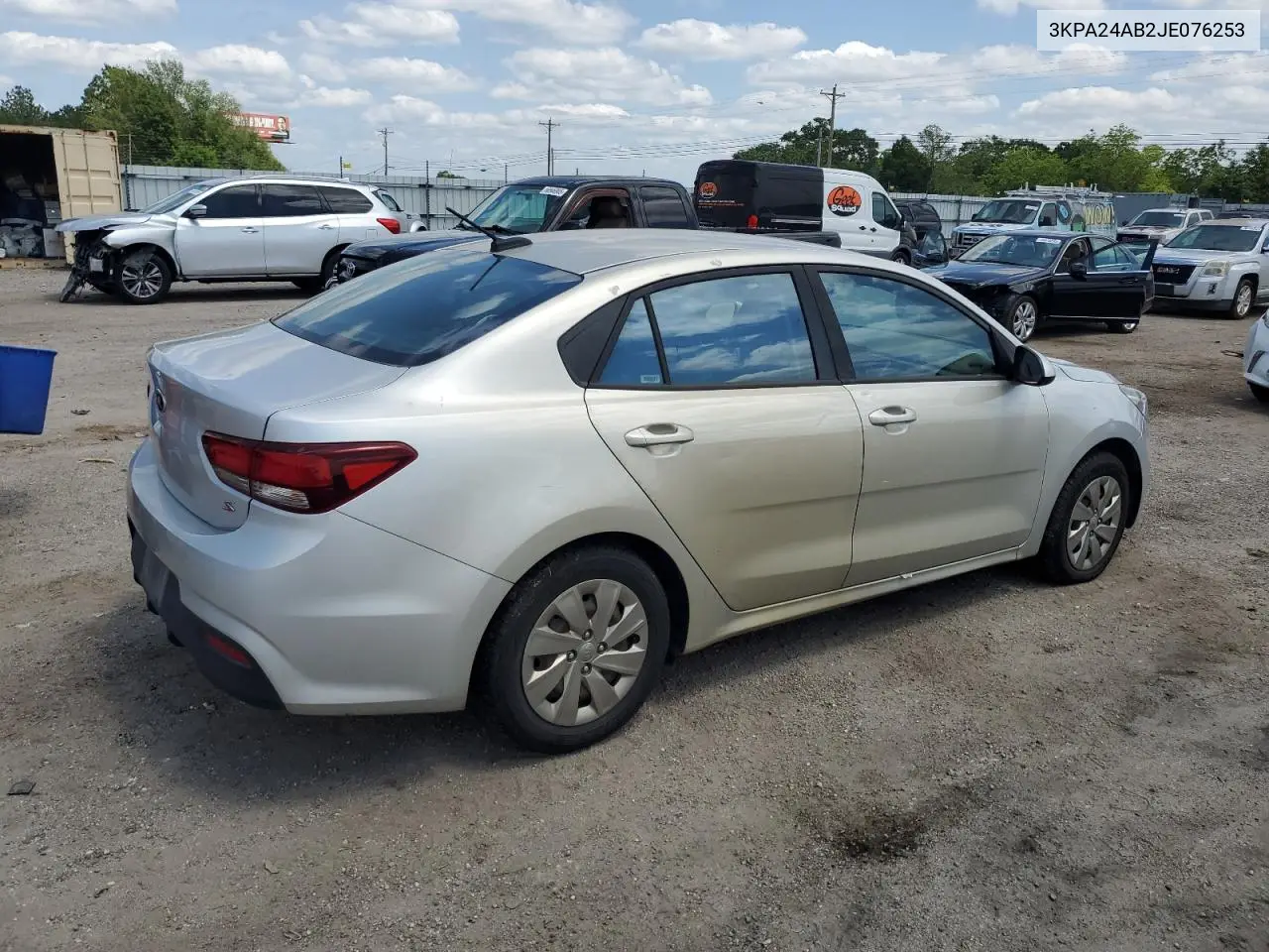 2018 Kia Rio Lx VIN: 3KPA24AB2JE076253 Lot: 56860375