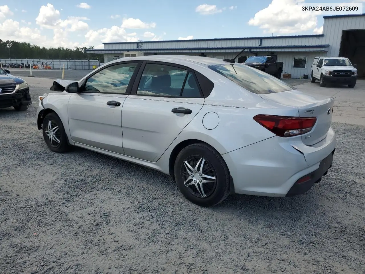 2018 Kia Rio Lx VIN: 3KPA24AB6JE072609 Lot: 63380065