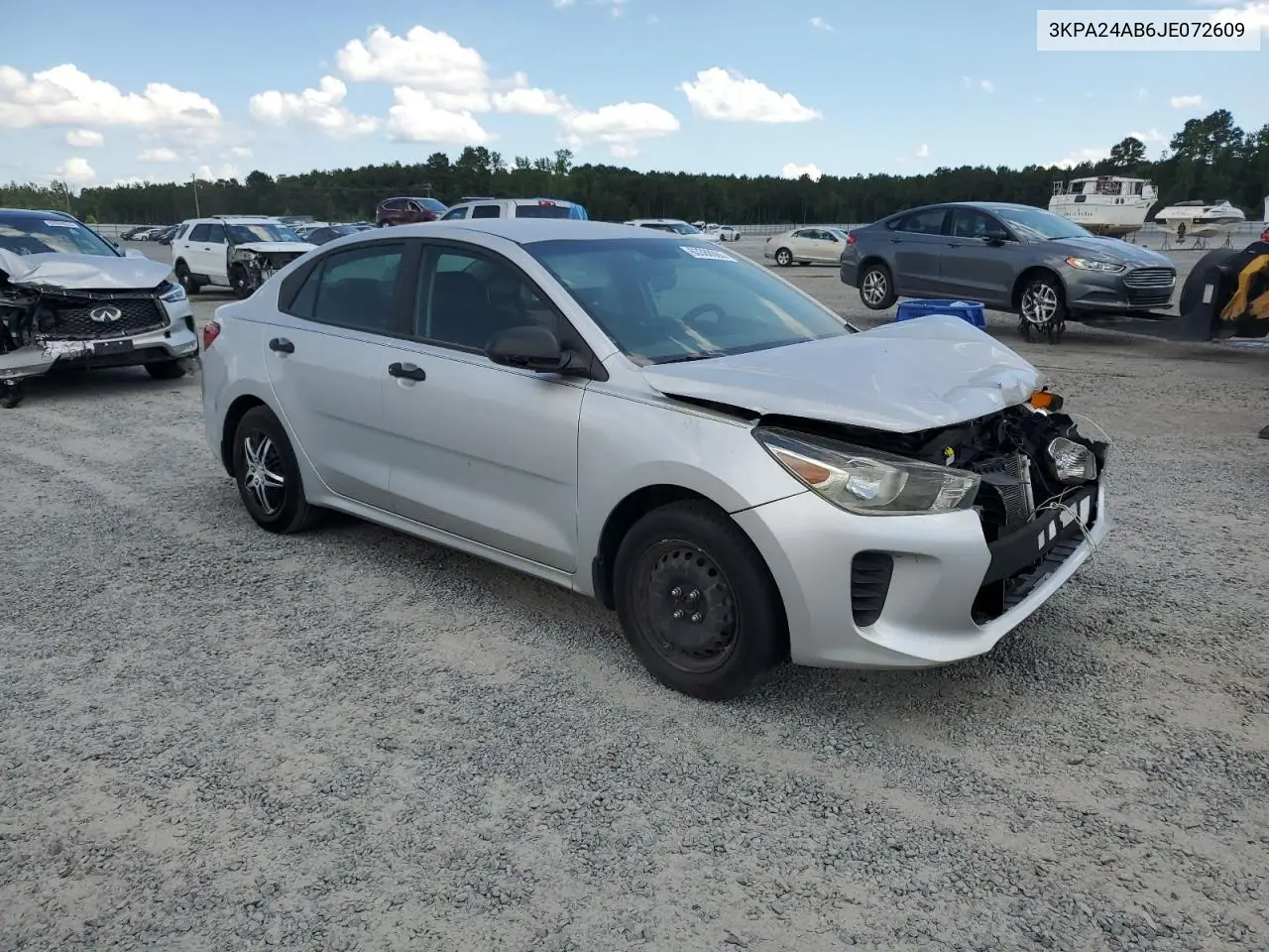 2018 Kia Rio Lx VIN: 3KPA24AB6JE072609 Lot: 63380065