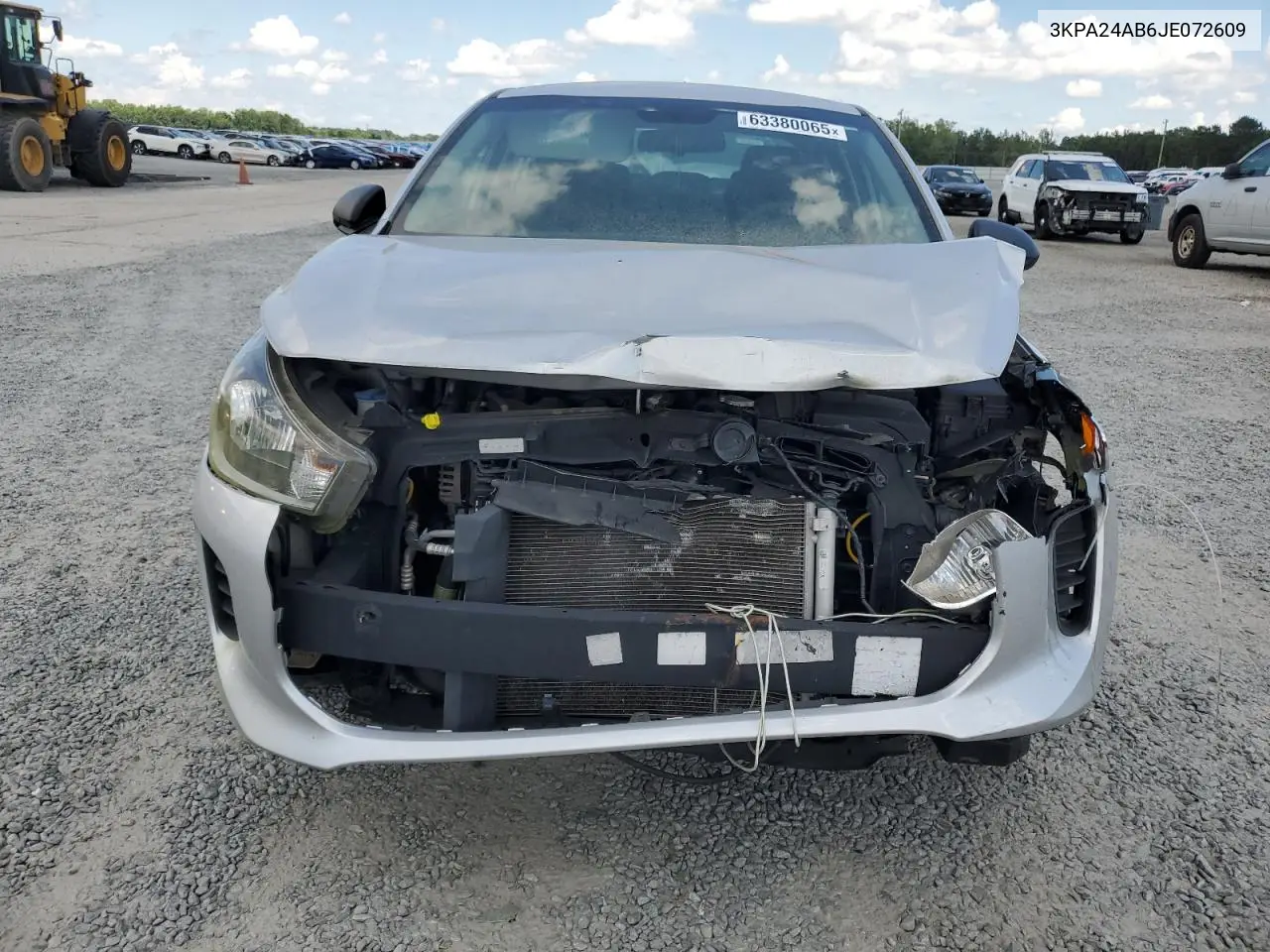 2018 Kia Rio Lx VIN: 3KPA24AB6JE072609 Lot: 63380065