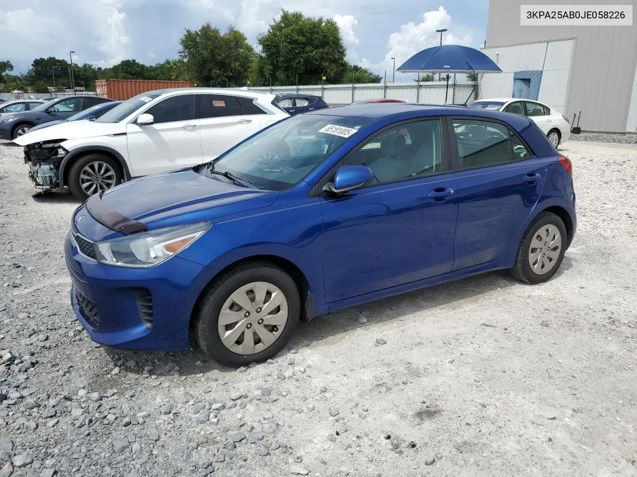 2018 Kia Rio Lx VIN: 3KPA25AB0JE058226 Lot: 65181005