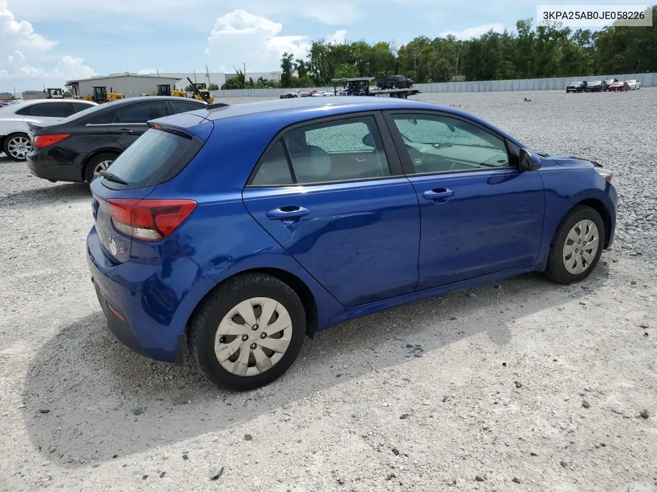 2018 Kia Rio Lx VIN: 3KPA25AB0JE058226 Lot: 65181005