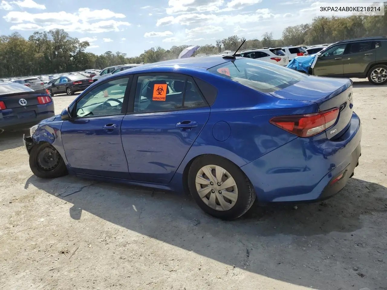 2019 Kia Rio S VIN: 3KPA24AB0KE218214 Lot: 47071885