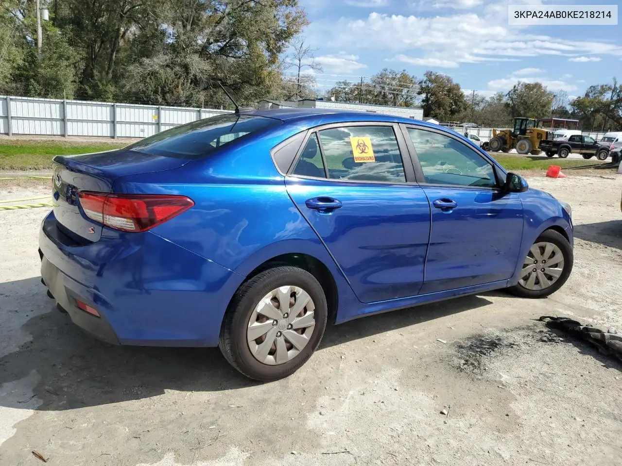 2019 Kia Rio S VIN: 3KPA24AB0KE218214 Lot: 47071885