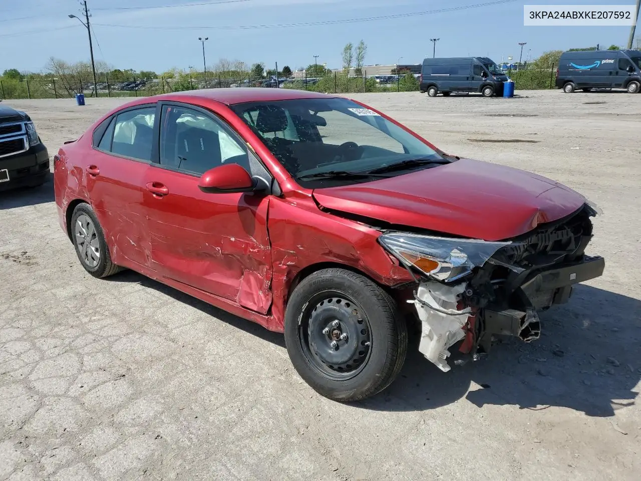 2019 Kia Rio S VIN: 3KPA24ABXKE207592 Lot: 54351625