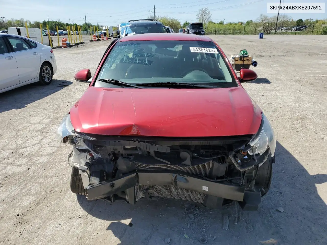 2019 Kia Rio S VIN: 3KPA24ABXKE207592 Lot: 54351625