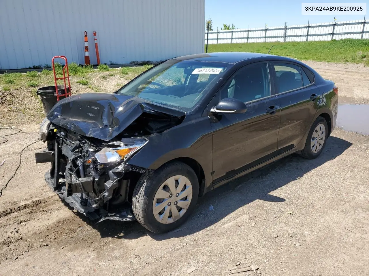 2019 Kia Rio S VIN: 3KPA24AB9KE200925 Lot: 56212265