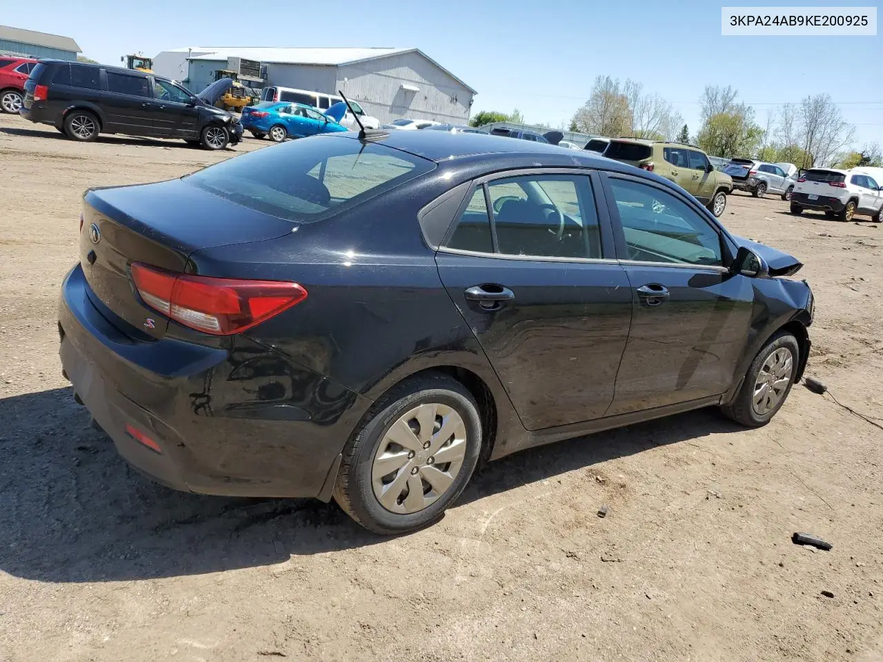 2019 Kia Rio S VIN: 3KPA24AB9KE200925 Lot: 56212265