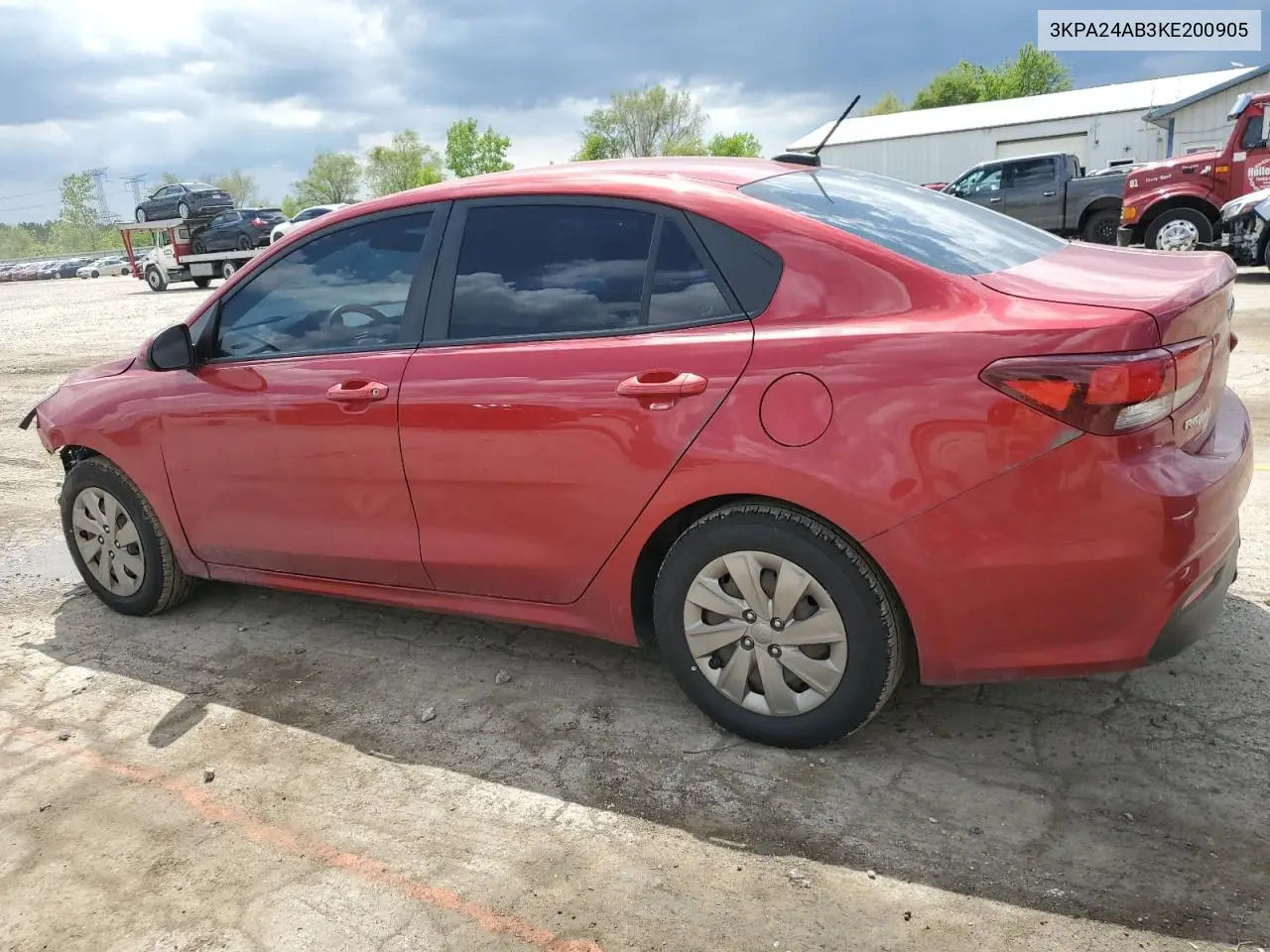 2019 Kia Rio S VIN: 3KPA24AB3KE200905 Lot: 56685295