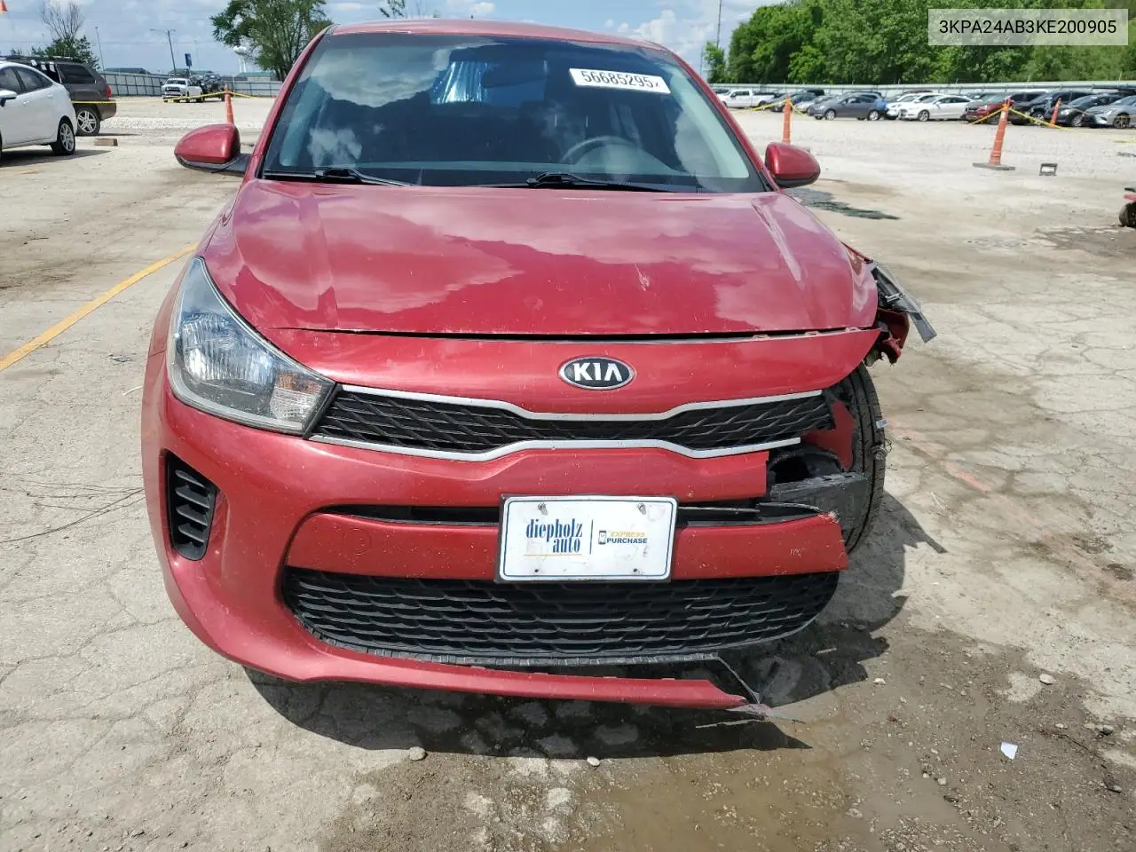 2019 Kia Rio S VIN: 3KPA24AB3KE200905 Lot: 56685295