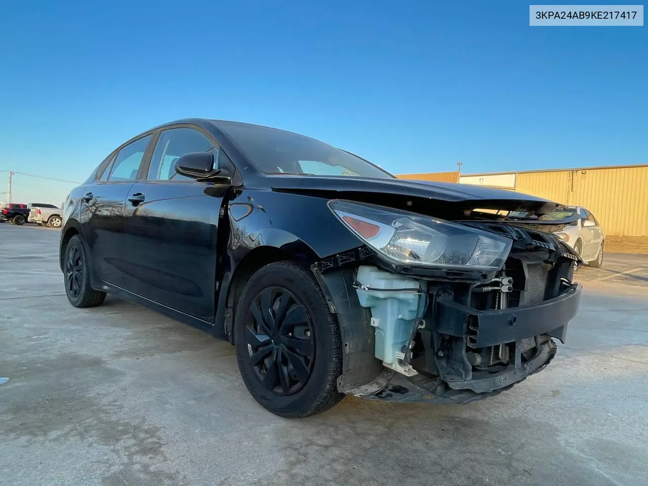 2019 Kia Rio S VIN: 3KPA24AB9KE217417 Lot: 57188205