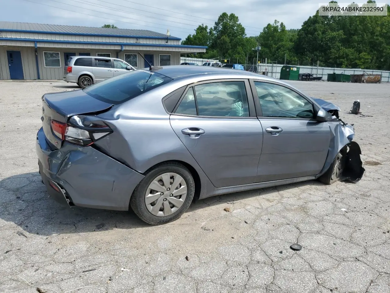 2019 Kia Rio S VIN: 3KPA24AB4KE232990 Lot: 61366235