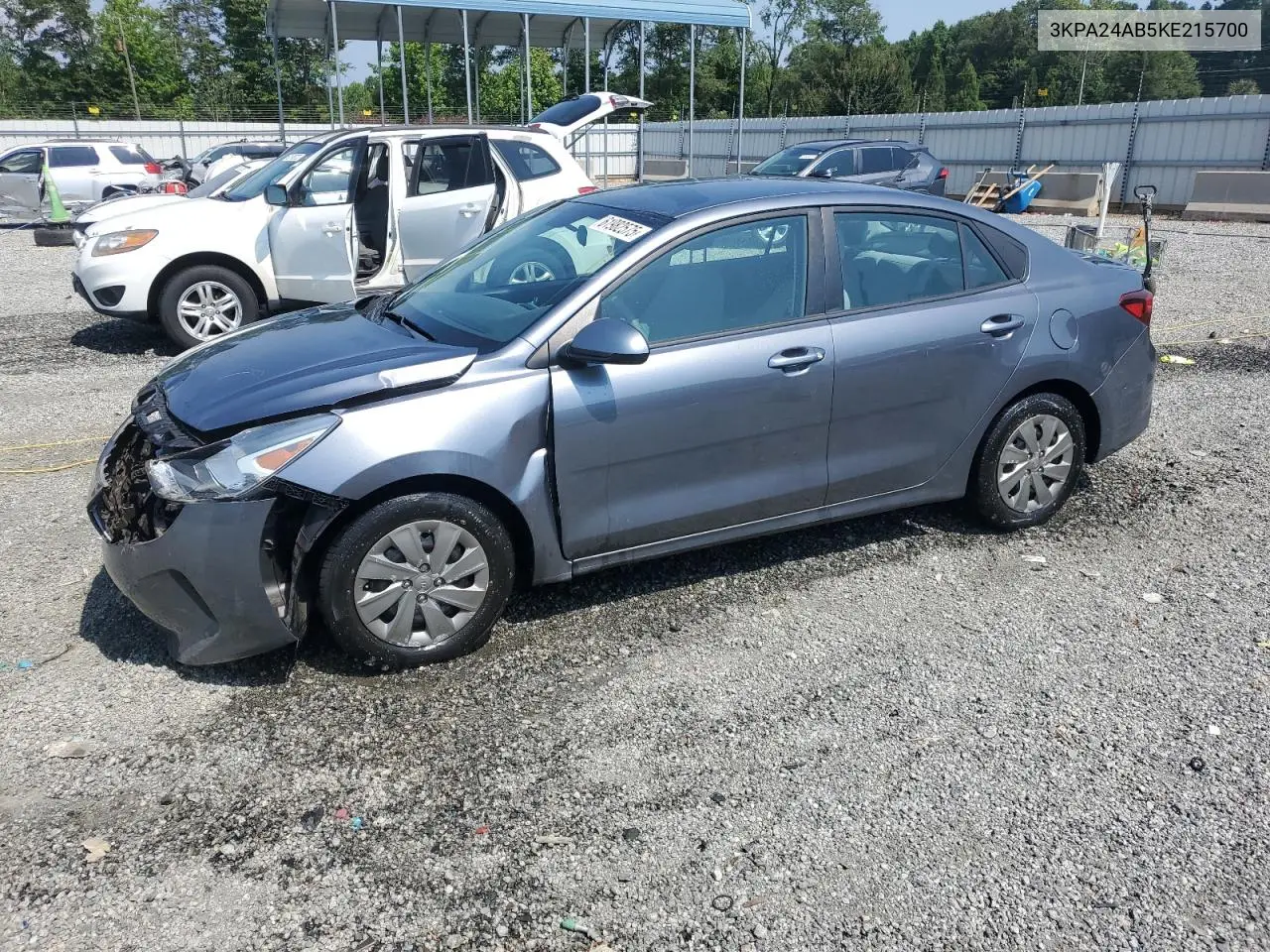 2019 Kia Rio S VIN: 3KPA24AB5KE215700 Lot: 61982575