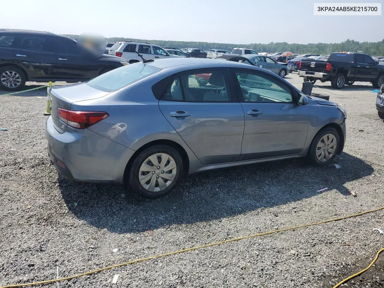 2019 Kia Rio S VIN: 3KPA24AB5KE215700 Lot: 61982575