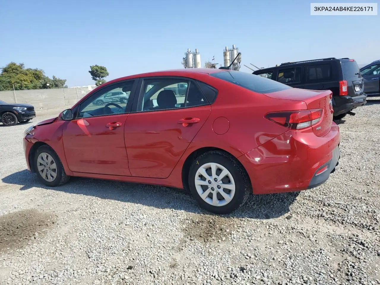 2019 Kia Rio S VIN: 3KPA24AB4KE226171 Lot: 62347895