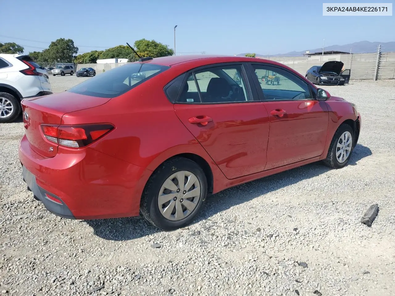 2019 Kia Rio S VIN: 3KPA24AB4KE226171 Lot: 62347895