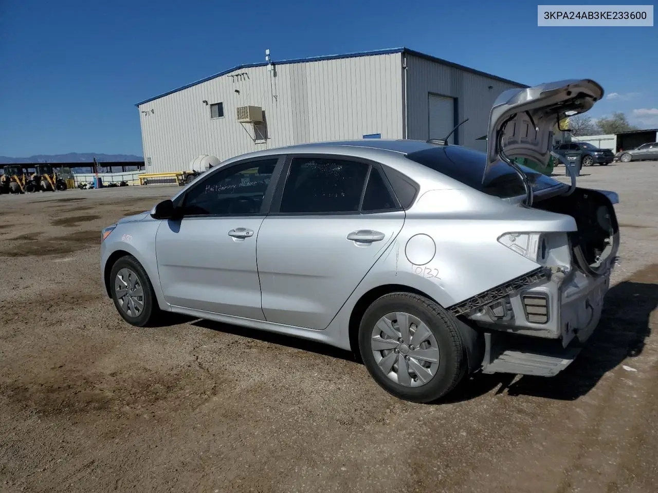 2019 Kia Rio S VIN: 3KPA24AB3KE233600 Lot: 62711075