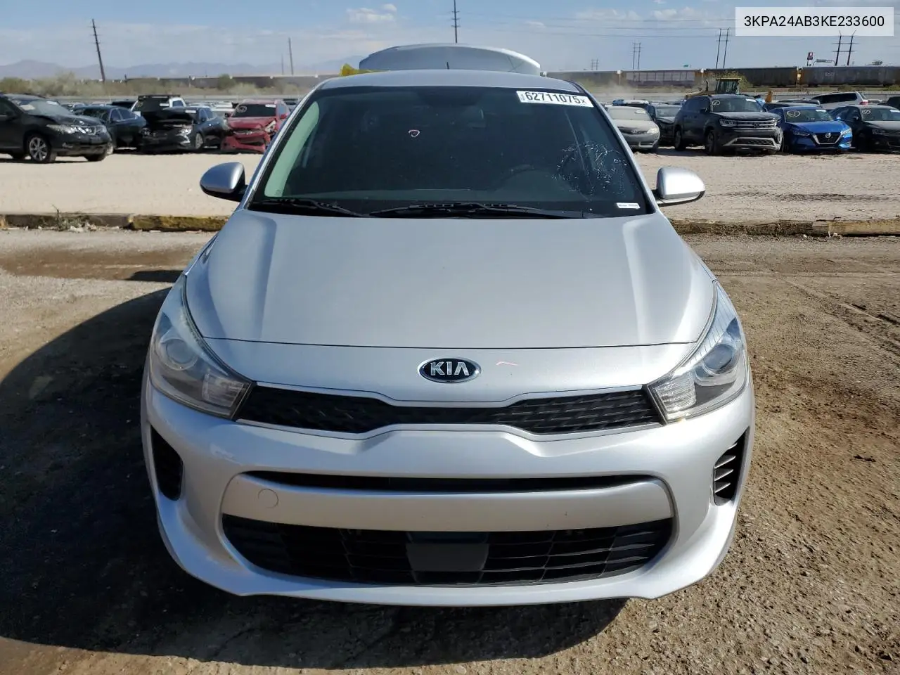 2019 Kia Rio S VIN: 3KPA24AB3KE233600 Lot: 62711075