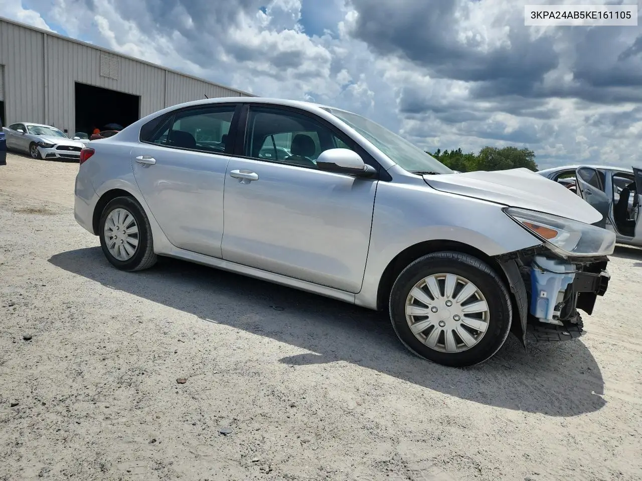 2019 Kia Rio S VIN: 3KPA24AB5KE161105 Lot: 65613425