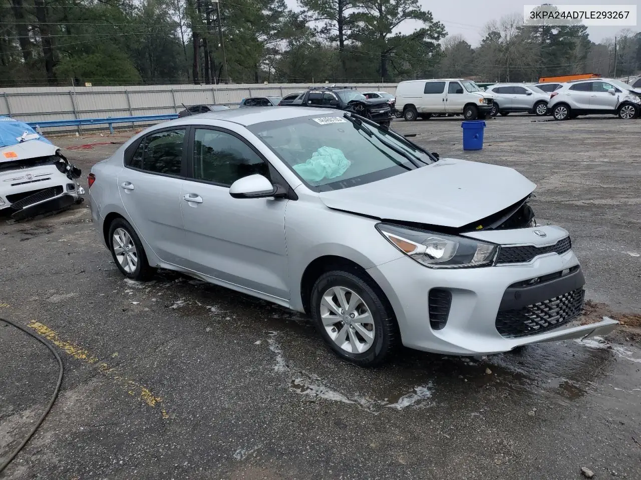 2020 Kia Rio Lx VIN: 3KPA24AD7LE293267 Lot: 46460105