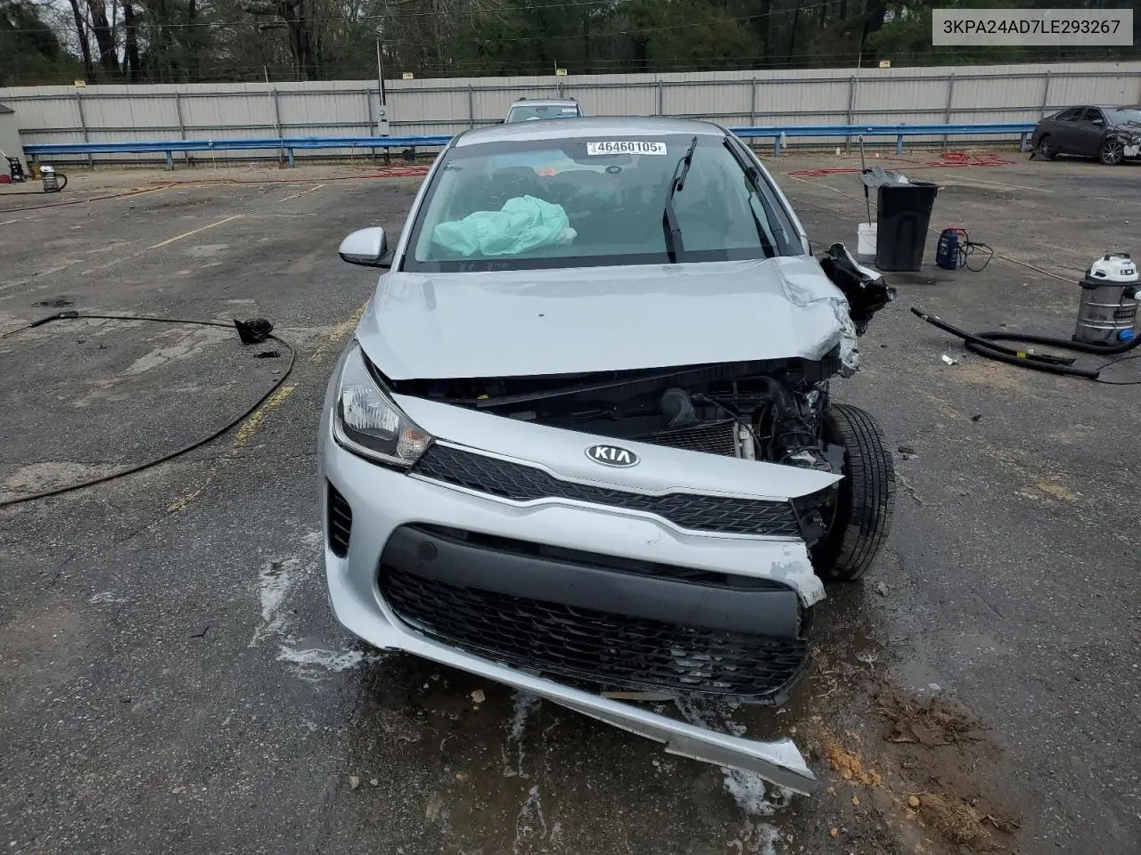 2020 Kia Rio Lx VIN: 3KPA24AD7LE293267 Lot: 46460105