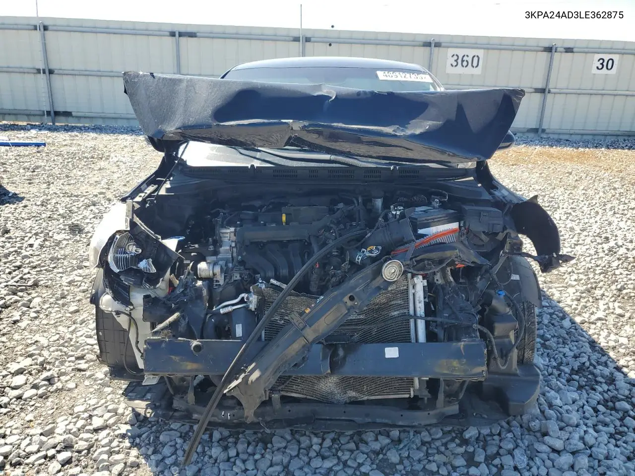 2020 Kia Rio Lx VIN: 3KPA24AD3LE362875 Lot: 48912735